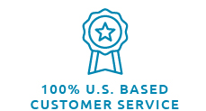 100% US-Based Customer service